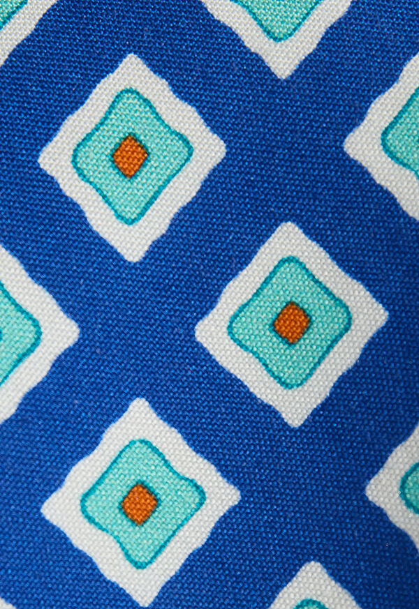 Paul Stuart Medallion Print Habotai Silk Tie, image 3