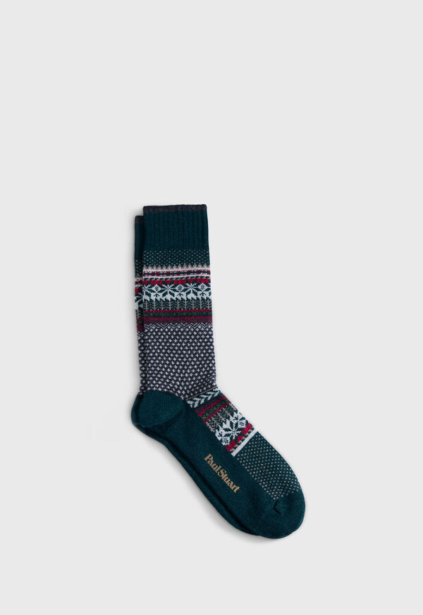 Paul Stuart Fair Isle Sock, image 1