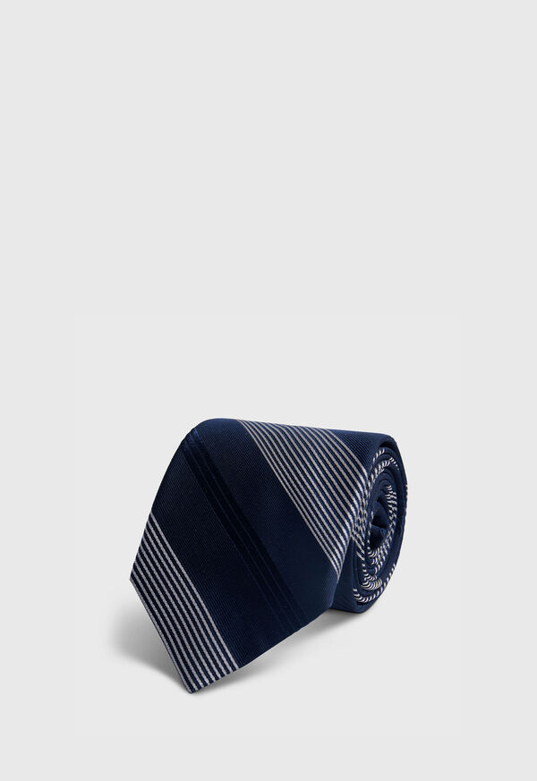 Paul Stuart Silk Woven Stripe Tie, image 1