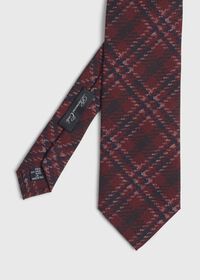 Paul Stuart Wool Plaid Tie, thumbnail 1
