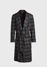 Paul Stuart Wool Blend Plaid Robe, thumbnail 1