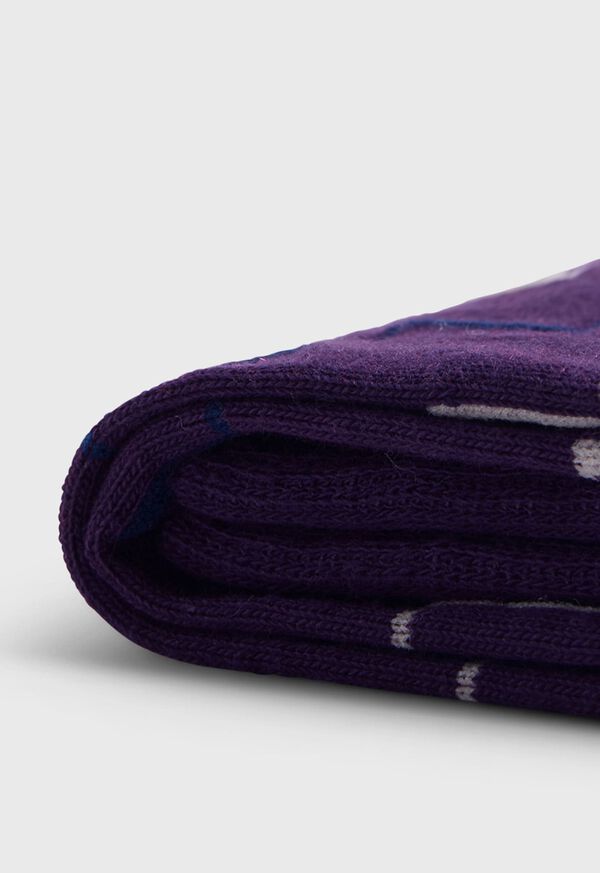Paul Stuart Cotton & Cashmere Blend Zig Zag Sock, image 3