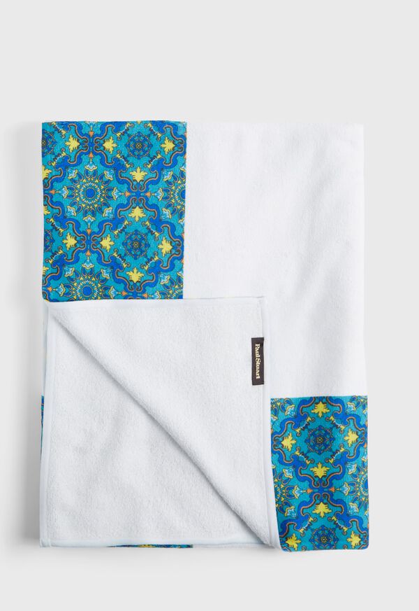 Paul Stuart Geometric Print Beach Towel, image 1