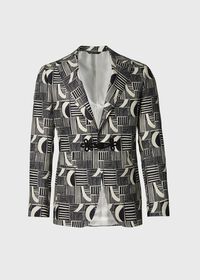 Paul Stuart Linen Print Dinner Jacket, thumbnail 1