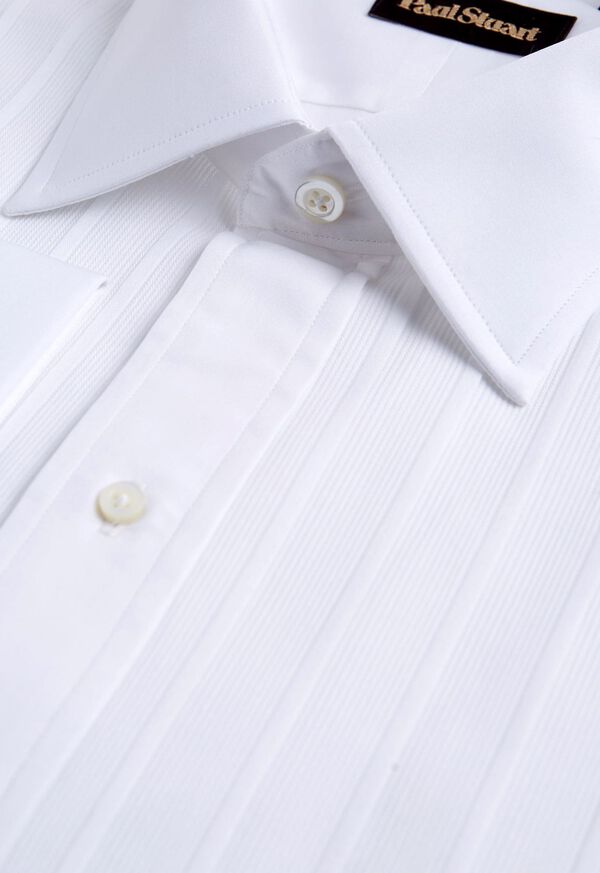Paul Stuart Fancy Pleated Front Cotton Formal Shirt, image 3