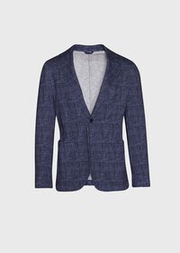 Paul Stuart Plaid Printed Jersey Soft Jacket, thumbnail 1