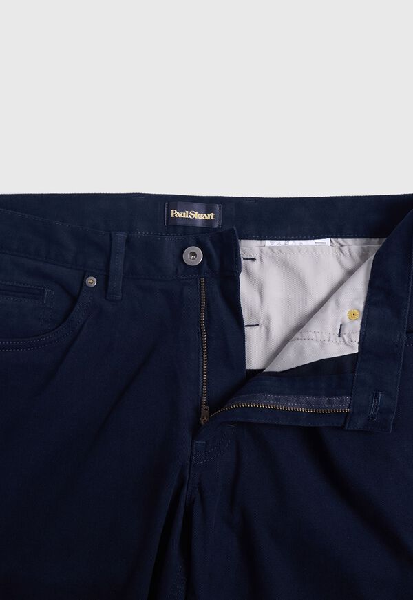 Paul Stuart Brushed Cotton Twill Five Pocket Pant, image 2