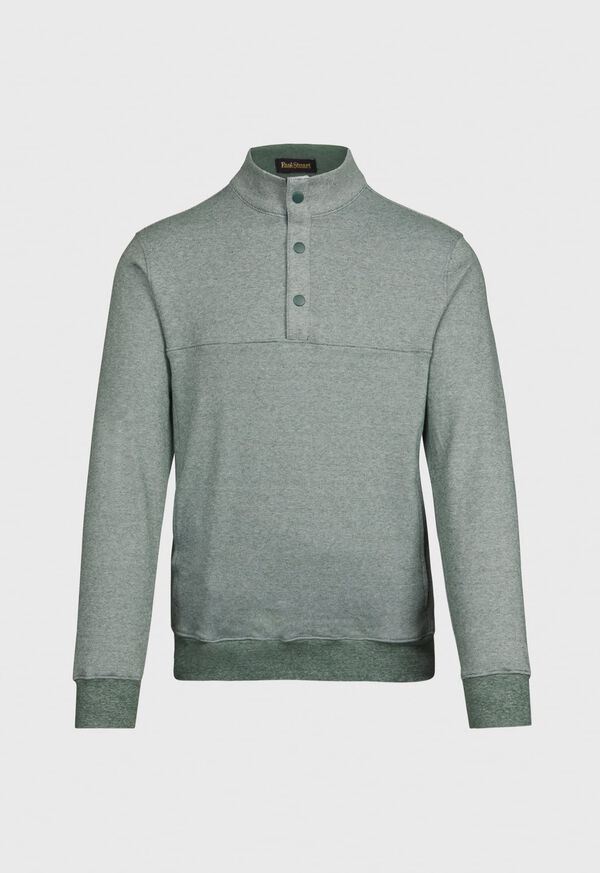 Paul Stuart Hairline Stripe Pullover with Snap Buttons, image 1