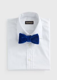 Paul Stuart Blunt Edge Cotton Velvet Bow Tie, thumbnail 2