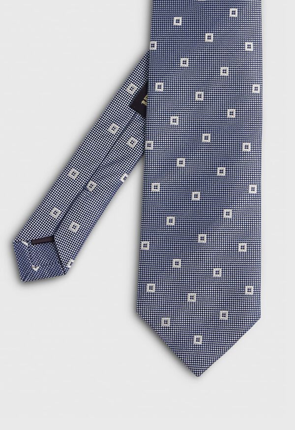Paul Stuart Silk Jacquard Spaced Diamond Tie, image 1