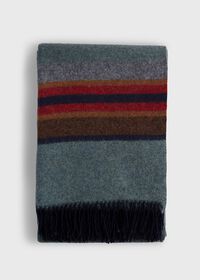 Paul Stuart Striped Sundowner Wool Blanket, thumbnail 2