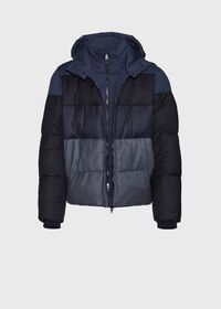 Paul Stuart Hooded Flannel Puffer Jacket, thumbnail 1