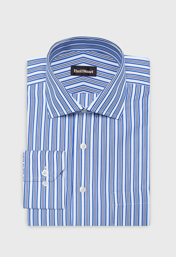 Paul Stuart Cotton Wide Stripe Dress Shirt, image 1