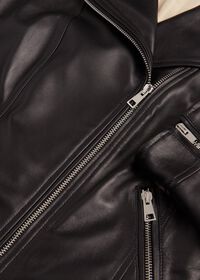 Paul Stuart Nappa Leather Moto Jacket, thumbnail 2