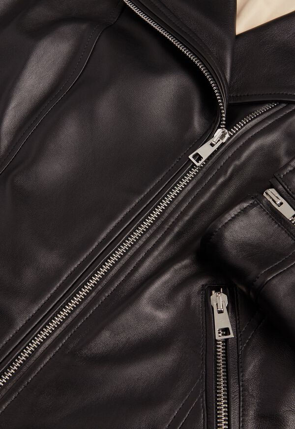 Paul Stuart Nappa Leather Moto Jacket, image 2