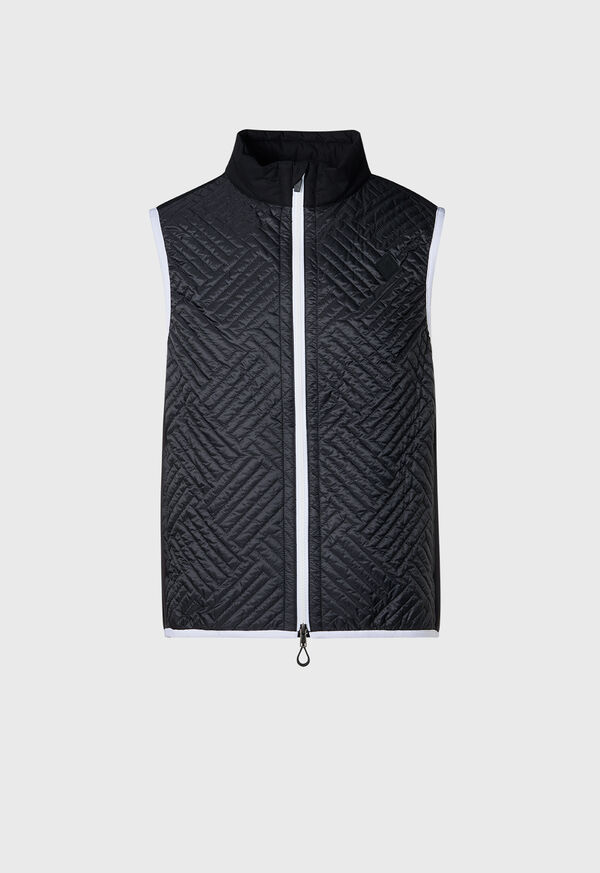 Paul Stuart Tonal Parquet Logo Vest, image 1