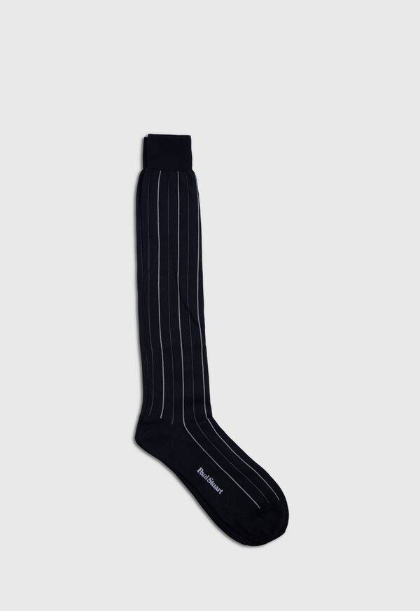 Paul Stuart Two Color Vertical Stripe Sock, image 1