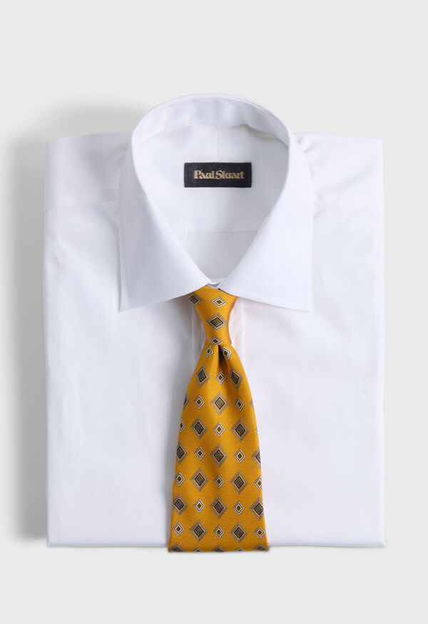 Paul Stuart Printed Silk Square Medallion Tie, image 2