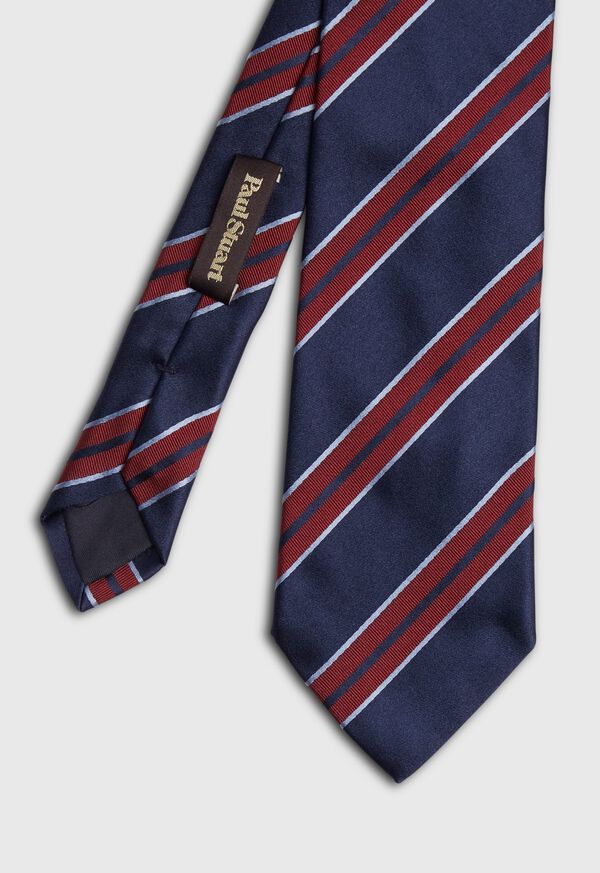 Paul Stuart Satin Stripe Tie, image 1