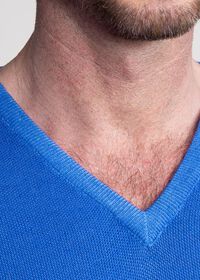 Paul Stuart Washed Rice Stitch V-Neck Sweater, thumbnail 2