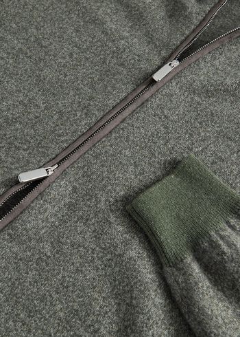 Paul Stuart Cashmere Full-Zip Cardigan