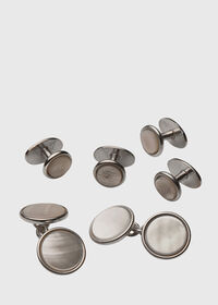 Paul Stuart Mother of Pearl Cufflink & Stud Formal Set, thumbnail 1