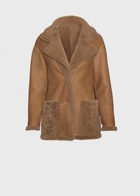 Paul Stuart Short Reversible Shearling Jacket, thumbnail 3