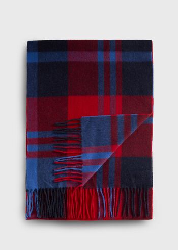 Paul Stuart Woven Cashmere Plaid Scarf