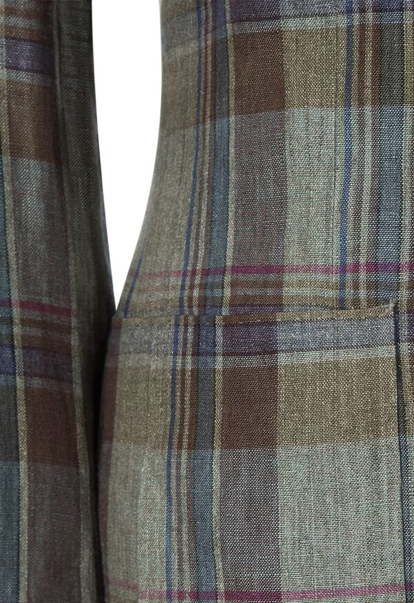 Paul Stuart Plaid Linen Soft Jacket, image 3