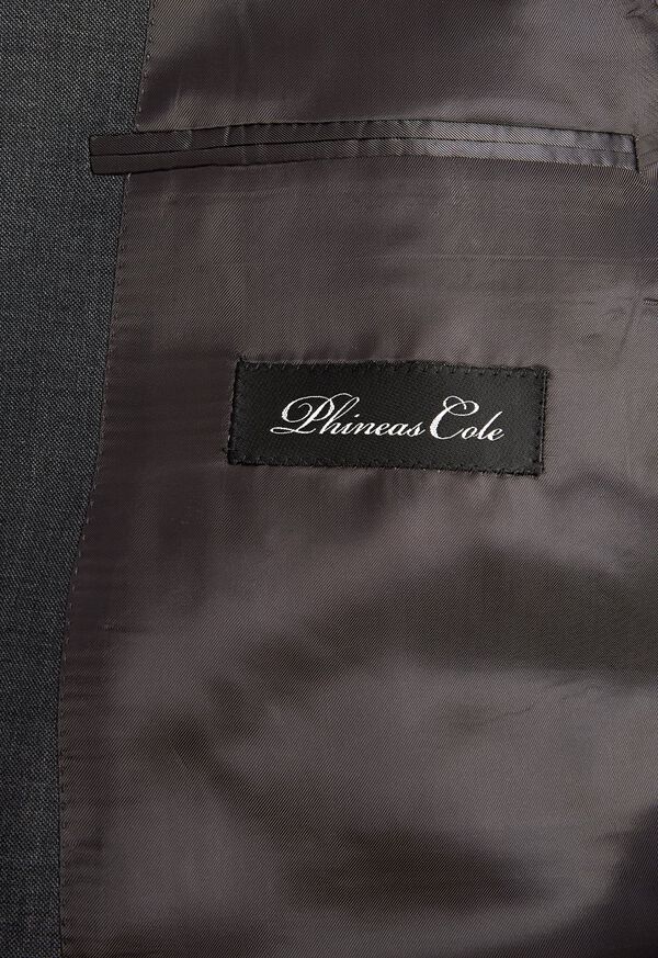 Paul Stuart Grey Sharkskin Wool Suit, image 4