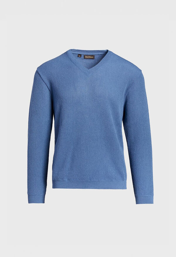 Paul Stuart Classic Alpaca Links V-Neck Sweater, image 4