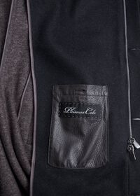 Paul Stuart Navy Long Hooded Coat, thumbnail 5