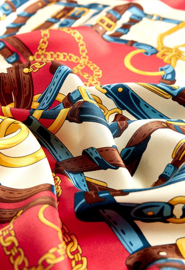 Paul Stuart Belt Foulard Silk Scarf, image 2