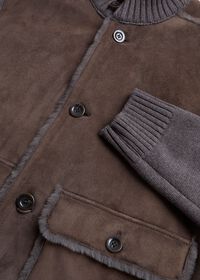 Paul Stuart Shearling and Knit Blouson Jacket, thumbnail 3