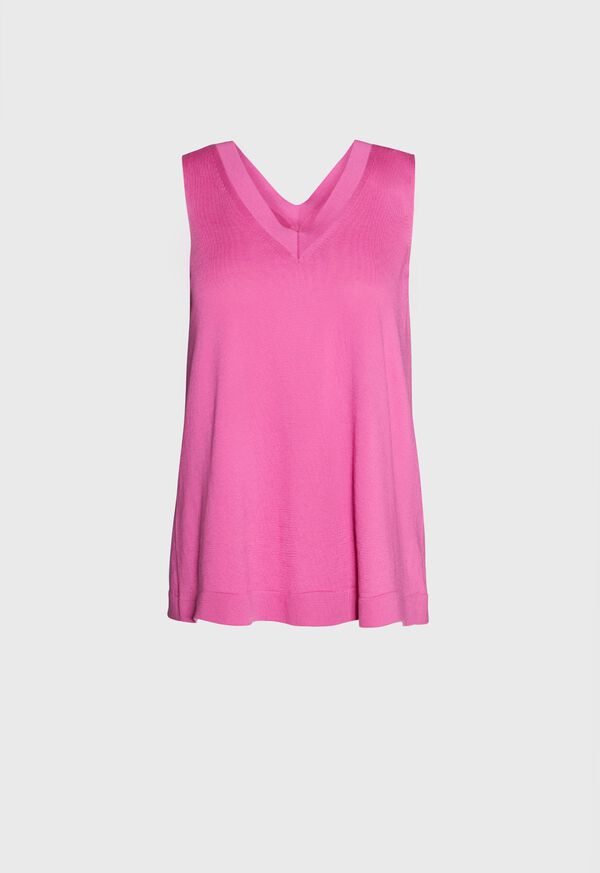 Paul Stuart Sleeveless V-Neck Knit Top, image 1