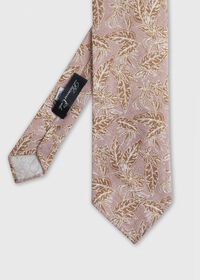 Paul Stuart Printed Linen Floral Tie, thumbnail 1