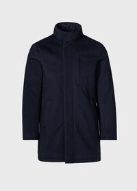 Paul Stuart Cashmere Coat with Faux Fur Collar, thumbnail 5