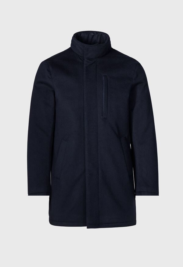 Paul Stuart Cashmere Coat with Faux Fur Collar, image 5