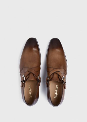 Paul Stuart Galante Double Cross Monk Strap