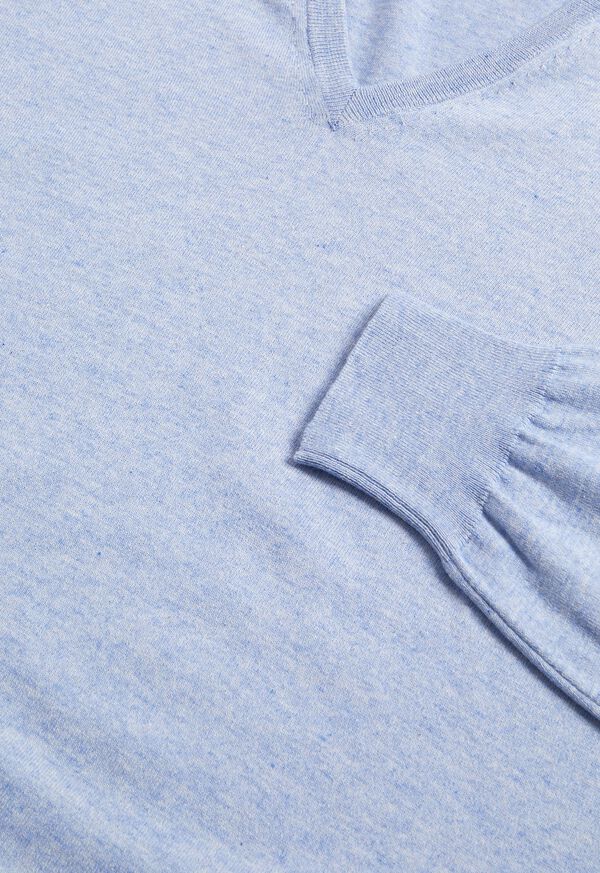 Paul Stuart Cotton and Cashmere V-neck Sweater, image 2