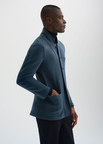 Paul Stuart Boucl&eacute; Nehru Soft Jacket