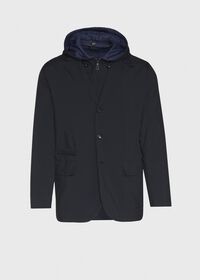 Paul Stuart Navy Hybrid Blazer With Wind Stopper Hood, thumbnail 1