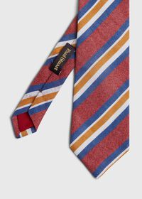 Paul Stuart Printed Linen Stripe Tie, thumbnail 1