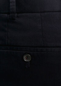 Paul Stuart Blue Cotton Stretch Twill Pant, thumbnail 4