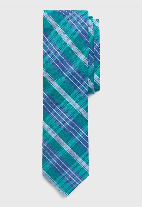 Paul Stuart Plaid Silk Tie, image 1