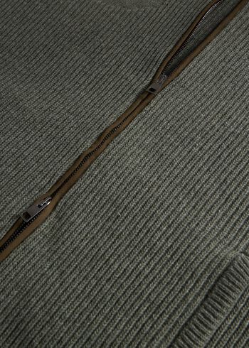 Paul Stuart Lambswool Vest with Suede Trim