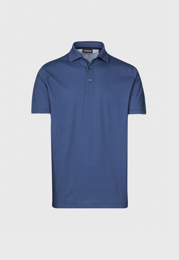 Paul Stuart Cotton Dot Print Polo, image 1