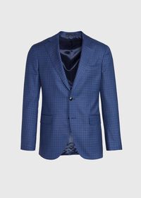 Paul Stuart Tonal Royal Blue Check Sport Jacket, thumbnail 1