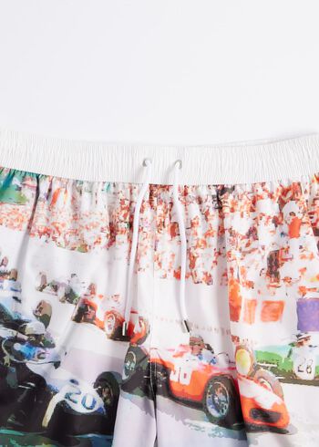 Paul Stuart Racing Car Swim Trunk