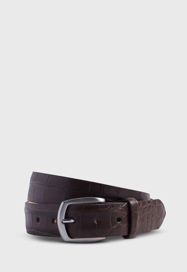 Paul Stuart Matte Alligator Belt, image 1